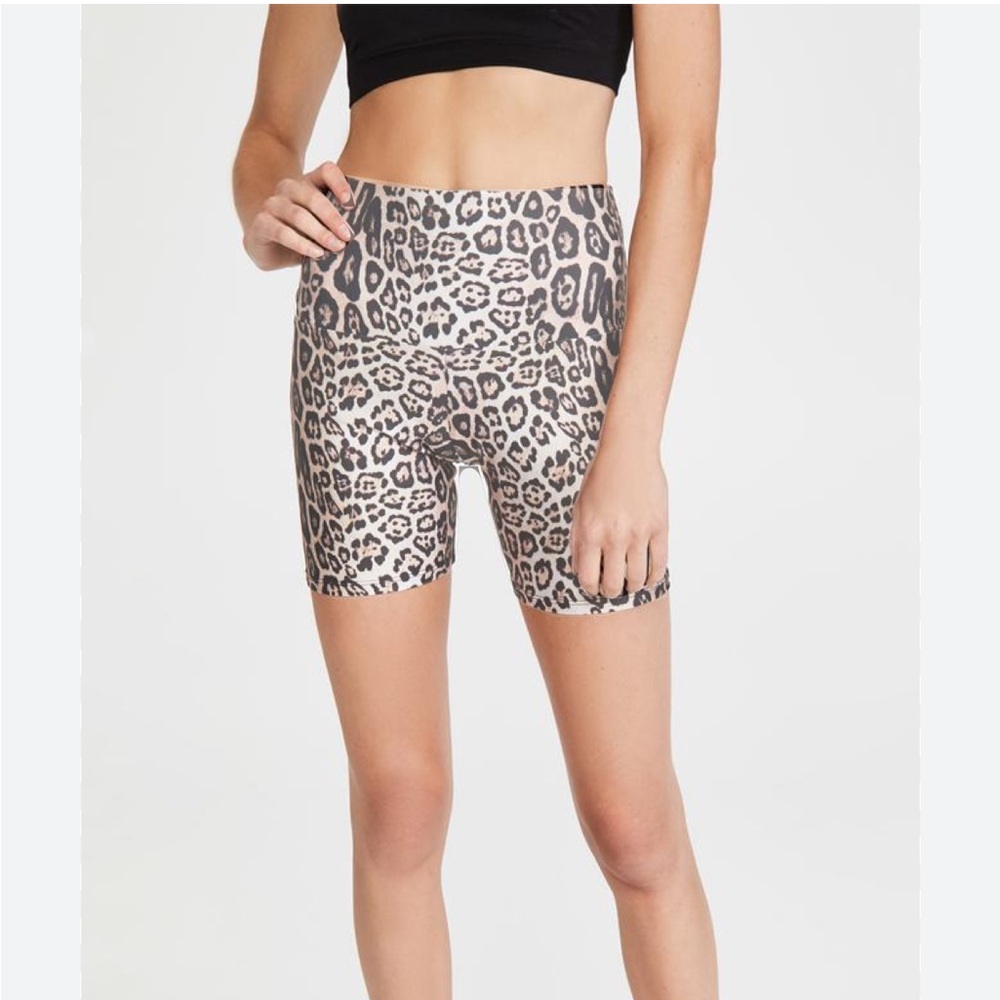 Onzie leopard bike shorts